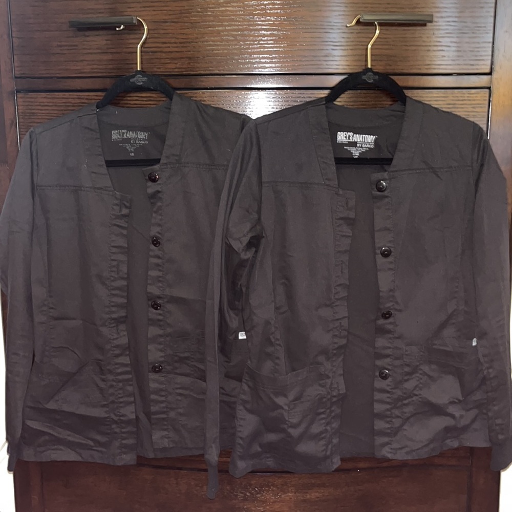 2 Grey’s Anatomy Black Warm Up Jackets